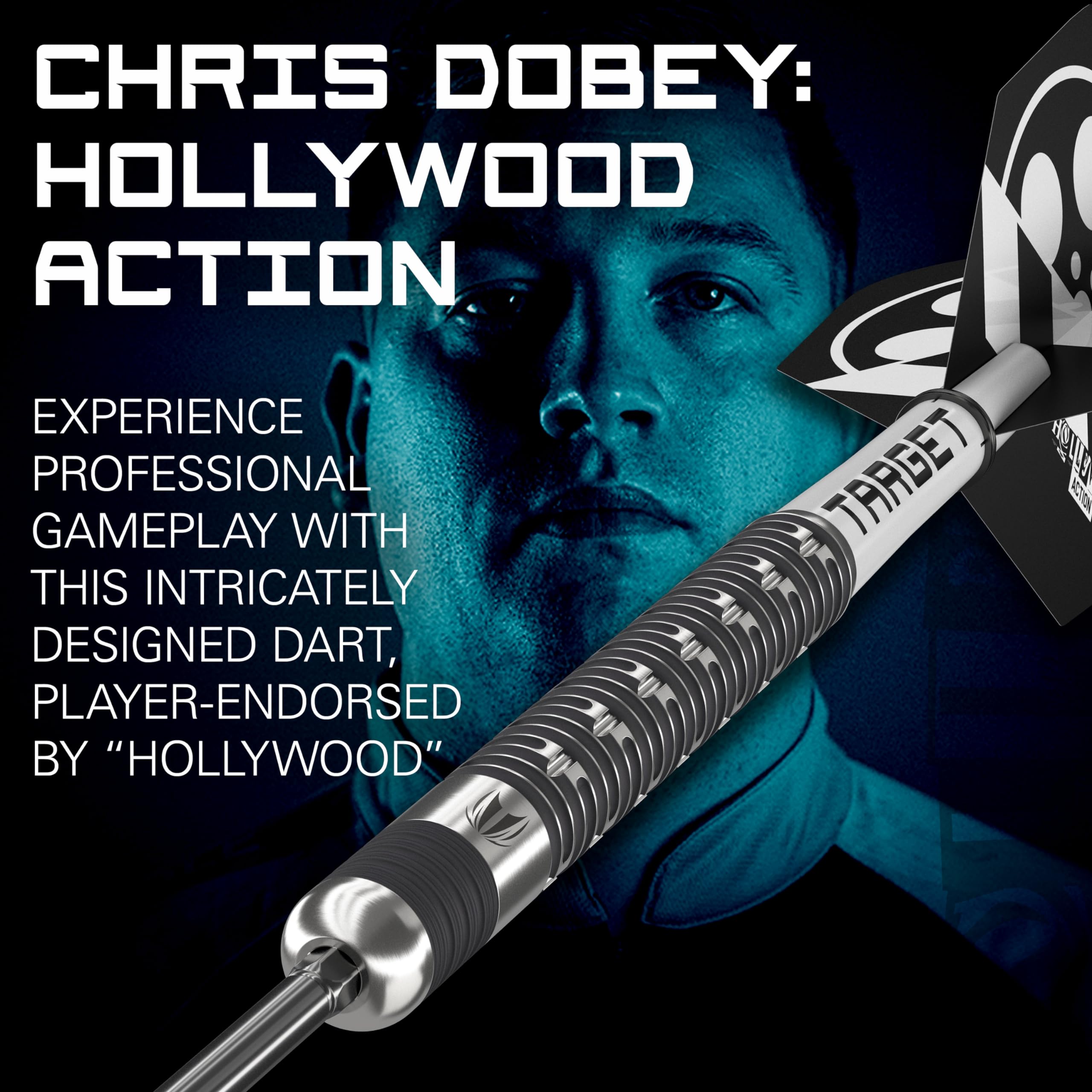 Target Darts Chris Dobey Hollywood Action 90% Tungsten Steel